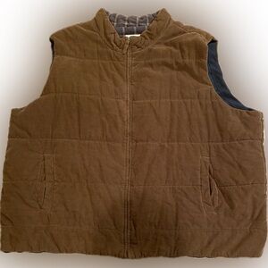 True Nation Quilted & corduroy Vest